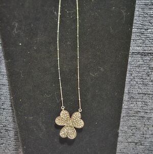 Sparkling Clover Pendant Necklace